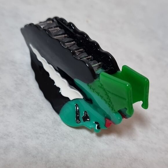 BRIDE OF FRANKENSTEIN HALLOWEEN HAIR CLAW CLIP - Picture 4 of 6